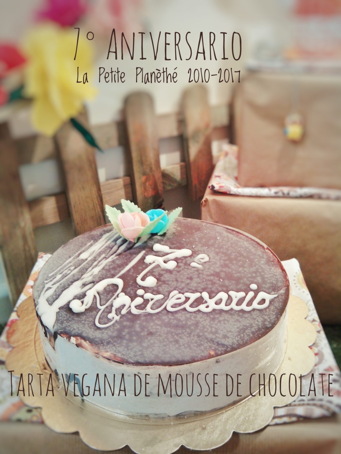 Tarta Vegana 7º Aniversario