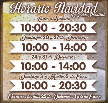 CARTEL Horario NAVIDAD 2015 v1