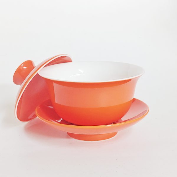 Gaiwan Porcelana 100ml Coral