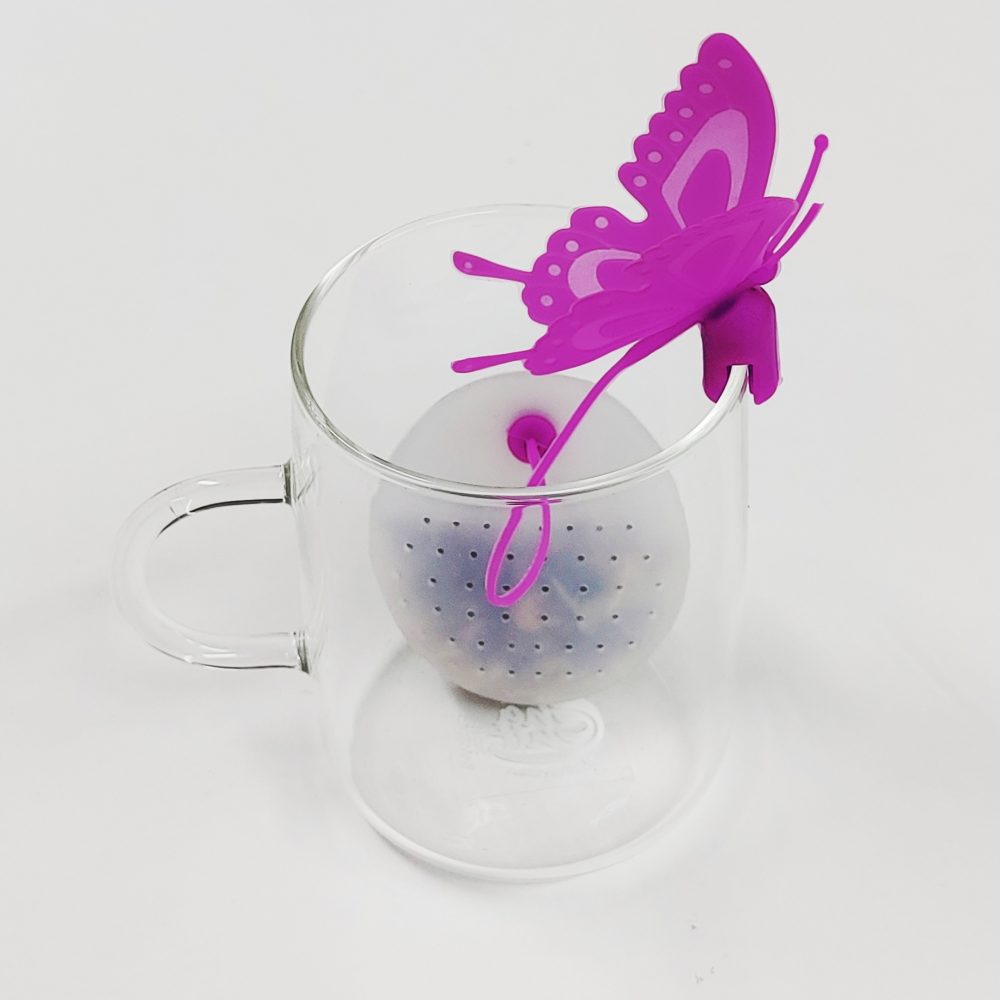 Infusor Silicona Mariposa Morado