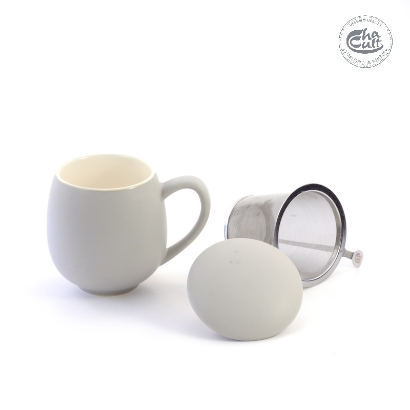 Mug Tulipán Gris Mate 350ml