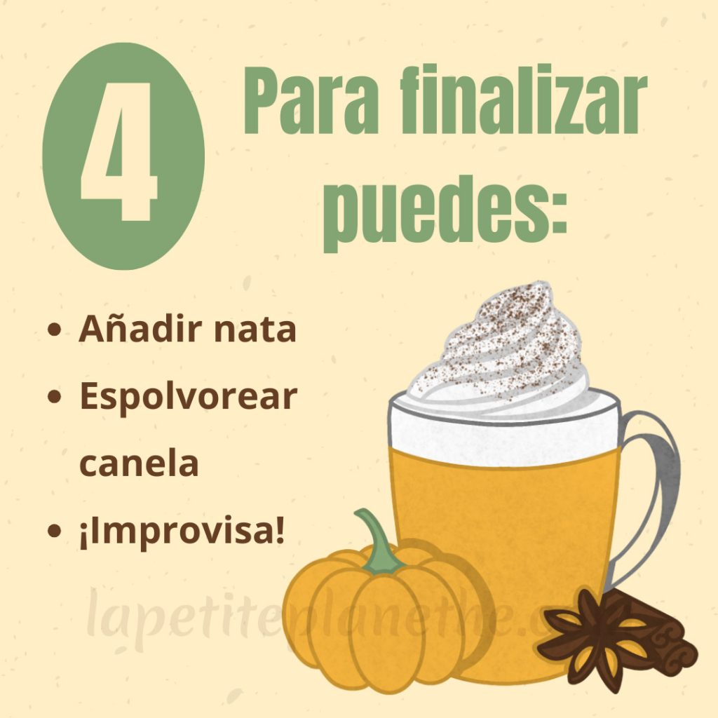 Receta Pumpkin Spice Latte