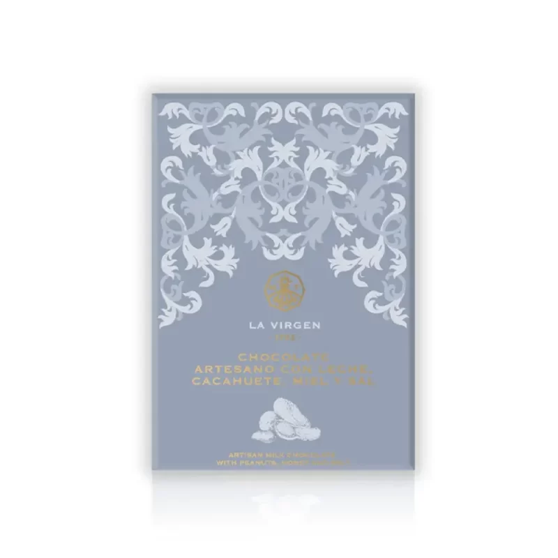 Tableta de Chocolate Artesano Cacahuete, Miel y Sal