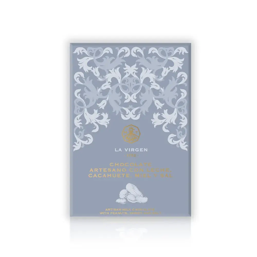 Tableta de Chocolate Artesano Cacahuete, Miel y Sal