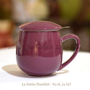 Taza con Infusor Tulipán Violeta