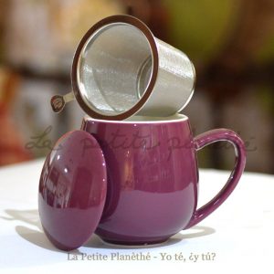 Taza con Infusor Tulipán Violeta