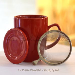 Taza con infusor Colours Rojo y filtro