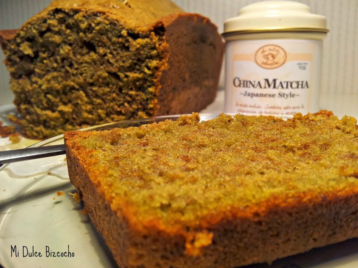 bizcocho de té verde matcha de Mi Dulce Bizcocho